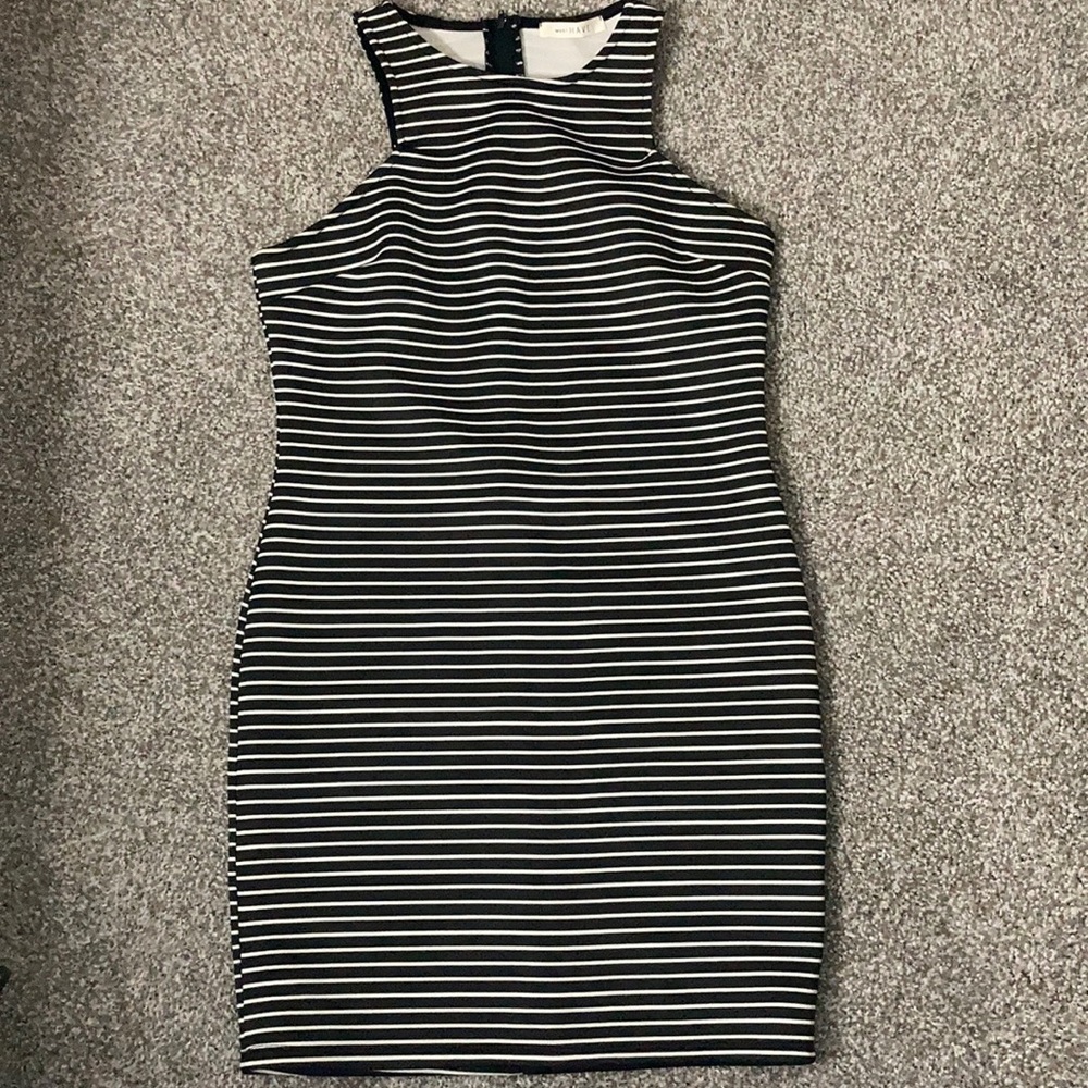 Fairly new black and white stripes.
